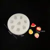 Molde de Silicona DIY para Hacer Formas Pequeñas de Calabaza, Durian, Frutas, Sandía y Durazno