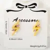 Lu distrito novo banhado a cobre incrustado zircônia colorida personalidade desenho animado amor brincos moda micro incrustado estrela zircônia brincos joias