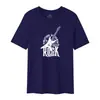 [Personalização Profissional] Camiseta Masculina de Manga Curta 100% Algodão Longo de Xinjiang Contagem 50 Impressa com Máquina de Impressão Direta da Marca Brother Importada