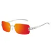 2026 Nuevas Gafas de Sol Coreanas de Moda Estilo Estrella Sin Marco Estilo Millennial Hot Girl para Mujer Moda Tendencia Calle de Gama Alta Gafas de Sol