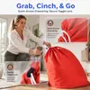 Bolsa de lavandería con cordón de tela Oxford 210D, Bolsa para el cuidado de la ropa, Bolsa de almacenamiento para camping y viajes, Bolsa deportiva, Venta caliente transfronteriza