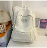 Mochila de dibujos animados muy atractiva y linda para estudiantes de secundaria femeninas, de nicho, simple, ligera, casual, ideal para viajar, mochila de doble hombro de gran capacidad
