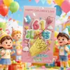 Nueva Hamburguesa, Papas Fritas y Té con Leche de Oro Puro 999, Regalos Dorados para Niños, Regalos del Día del Niño, Promoción al por Mayor