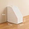 Cesta de armazenamento de painel perfurado para mesa de dormitório estudantil, organizador de material de escritório e livros, cesta de arquivos de escritório