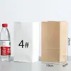 Bolsas de papel desechables recubiertas a prueba de aceite, bolsas de papel de almacenamiento, bolsas para entrega de alimentos, bolsas de papel para pan y hamburguesas, bolsas de embalaje de papel kraft