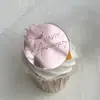 Disco Marcador de Viento Ins Transfronterizo Acrílico Decoración de Pastel Flores Feliz Cumpleaños Aniversario Día de la Madre Marcado