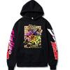 Sudadera con capucha de terciopelo estampada de JOJO's Bizarre Adventure transfronteriza para hombres y mujeres