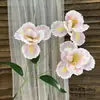 Arranjo Floral Artificial de 3 Cabeças Cruzadas Alice Íris para Casamento Guia de Estrada Arranjo Floral Flor de Seda Decoração Suave para Casa Hotel