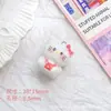 Péndulo de Resina de Dibujos Animados Flocado de Venta Caliente Lazo Gato Kt Accesorios de Peluche Materiales para Pasadores Al Por Mayor