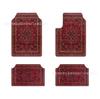 Alfombrilla Retro Persa para Coche Amazon Resistente al Desgaste Resistente a la Suciedad Alfombrilla Especial de Cuatro Piezas Etiquetado TEMU