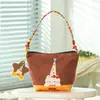 Bolsa de presente infantil para primeiro aniversário, bolsa caixa de presente para celebração de um mês de nascimento de bebê, caixa de doces para lembrancinha de festa de aniversário, bolsa portátil para doces