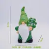 Gnomo de Jardín Transfronterizo Elfo de Resina Irlandés Figura Decoración Trébol Adorno Artesanal Regalo