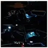 Con luz LED fría para el borde del coche, luz de ambiente interior, clip para barra de luz, cambio de ambiente, cinturón de luz decorativa, generación
