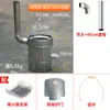 Estufa de Leña Portátil de Acero Inoxidable, Estufa Multifuncional Tres en Uno para Hervir Agua, Cocinar y Calentar, con Aislamiento de Doble Capa