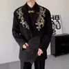 Blazer de Lujo Personalizado con Bordado de Lentejuelas 3D para Hombre, Oversize, Elegante Chaqueta de Traje Holgada