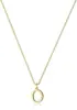 Moda INS Europeia e Americana Simples 26 Letras Inglesas A-Z Cobre Dourado Colar Feminino Sem Cor Colar Joia