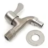 Grifo de Acero Inoxidable 304, Grifo de Lavadora de Apertura Rápida de 1/2 Pulgada, Caño Extendido, Grifo de Doble Uso con una Entrada y Dos Salidas