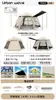 Barraca para Acampamento ao Ar Livre, Toldo e Guarda-Sol Portátil Dois em Um, Conjunto Completo de Equipamentos para Acampamento Noturno na Natureza