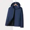 Chaqueta de Trabajo Impermeable a Prueba de Viento para Exteriores Personalizada Tres en Uno con Logo Impreso Bordado de Bloques de Color de Alta Calidad