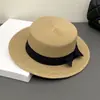 Sombrero de paja de ala plana estilo japonés para mujer, de verano, retro, sombrero de playa con protección solar, adecuado para viajes y fotografía, sombrero de pescador