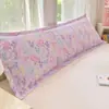 Funda de almohada larga doble para parejas, lavable, para núcleo de almohada extra largo de 1,5 m más funda de almohada para almohadas largas de 1,2 m a 1,8 m