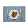 Jogos Americanos de Mesa de Jantar Mais Vendidos no Exterior, Porta-Copos com Textura de Couro, Jogos Americanos Isolantes Resistentes ao Calor e a Altas Temperaturas, Jogos Americanos de Cozinha Laváveis