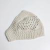 Gorro de Punto para Mujer de Otoño e Invierno, Gorro Diadema, Gorro Turbante, Gorro de Copa Abierta, Moda Clásica para Cola de Caballo, Gorro Versátil Casual Hecho a Mano con Pedrería