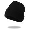 Gorra de lana de color liso con placa ligera comercio exterior transfronterizo gorra para el frío gorra de punto con logotipo bordado gorro de lana para curling venta al por mayor