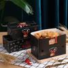 Caja de barbacoa para llevar, caja de pollo frito coreano, caja de comida rápida desechable personalizada, caja de cartón para llevar con logotipo personalizado