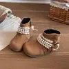 Botas de tornozelo femininas com cadarço, estilo Birkenstock, coleção outono/inverno 2026, sola macia, moda, botas de algodão estilo retrô, botas Martin com sola macia