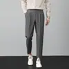 Pantalones Cortos de Verano para Hombre, Caídos, Resistentes a las Arrugas, No Planchar, Ligeramente Rectos y Ligeramente Holgados, Pantalones Casuales de Trabajo para Hombre