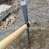 Picos de Acero Forjado al por Mayor, Hachas Cruzadas Agrícolas, Hachas de Hierro, Hachas para Excavar en Exteriores, Hachas para Excavar Raíces de Árboles, Cabezas de Pico, Hachas con Mango de Madera