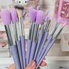 13 Four Seasons Green Makeup Brush Green Beauty Conjunto de pincéis de maquiagem de secagem rápida Super Soft Blush Powder Brush 22