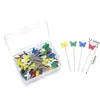 Fabricante Botón de Cabeza de Mariposa de Colores Alfiler de Cabeza de Botón Caja de Alfileres de Cabeza de Botón Alfiler de Costura a Mano Fijo Alfiler de Corazón de Flor de Ciruelo Alfiler de Cabeza de Flor