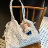 Bolso Cruzado de Hombro Individual Estilo Coreano para Mujer, Gran Capacidad, Adecuado para Viajes al Trabajo y Clases, Lona, Estampado de Leopardo Retro, Patrón de Estrellas, Versátil Casual Nuevo Modelo