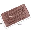 Molde de silicone alfanumérico para chocolate, molde para gelatina, ferramentas para decoração de bolos, confeitaria, bolo faça você mesmo