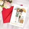 Tarjeta de Agradecimiento de Nuevo Tamaño Transfronteriza con Juego de Sobres para Cumpleaños de Hermanas y Mejores Amigas Tarjeta de Agradecimiento