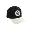 Sombreros para Niños Estilo Callejero Moda Coreana Bloques de Color Bordado con Letra Sombrero para el Sol Versión Coreana Gorra de Béisbol para Niños Primavera