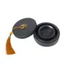 Tinta para Piedra de Tinta Caliente Humectante de Doble Anillo con Tapa Cartucho de Tinta Depósito de Tinta Piedra de Tinta Creativa Shexi Piedra de Tinta Especial para Caligrafía Onda de Agua Piedra de Tinta Original