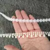 Partículas soltas de pérola com furos pulseira DIY chapéu de sol joias contas redondas luzes coloridas roupas gota d'água fio cortina pendurada partículas