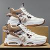 Zapatos de Hombre Primavera 2025 Nuevos Zapatos Deportivos de Caña Alta Transpirables para Hombre Modernos Combinan con Todo Suela Gruesa Casual Zapatos Torre para Hombre