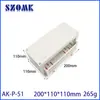 Caja de control industrial OKOM PLC, controlador, carcasa de interruptor, plástico ABS, caja de tipo riel, caja de conexiones de alimentación P51
