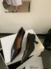 Zapatos Planos Versátiles Negros Nuevos Primavera y Otoño, Tacones de Aguja, Zapatos de Tacón Alto con Punta Fina Poco Profundos, Tacones Altos, Suela Suave, Zapatos para Todas las Estaciones
