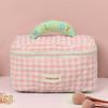 Bolsa de Cosméticos Acolchada tipo Macaron Coreano Portátil de Alto Valor Bolsa de Aseo de Gran Capacidad Bolsa de Almacenamiento Lindo Almacenamiento Ins