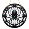 Apanhador de Sol de Acrílico de Halloween Aranha Abóbora Morcego Decoração de Jardim Pingente Atacado em Estoque