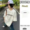 260g Nova T-shirt de Manga Curta com Listra de Zíper Estampa de Gato Unissex Versátil Estilo Preguiçoso Camiseta Básica Manga Meia Casal