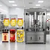 Máquina de Enlatar Pêssego Amarelo Tampa de Rosca Selada com Folha de Alumínio Máquina de Enchimento de Frutas Enlatadas Ramo de Choupo Manana Máquina de Enchimento Sortida