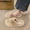 Zapatos casuales de mujer a la moda y versátiles con vibra estilo dopamina 2026, pantuflas de felpa de moda para el hogar para otoño e invierno