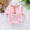 Roupa de Outono e Inverno Dupla Face de Lã Quente e Espessa de Duas Pernas para Filhotes, Cães, Gatos e Cães Teddy, com Encaixe para Guia, Sem Capuz