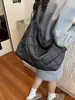Otoño e Invierno Nuevo Estilo Coreano Bolso Cruzado de Gran Capacidad Bolso de Algodón Textura Bolso de Hombro Mujer 2025 Estilo Coreano Transfronterizo Bolso de Mujer